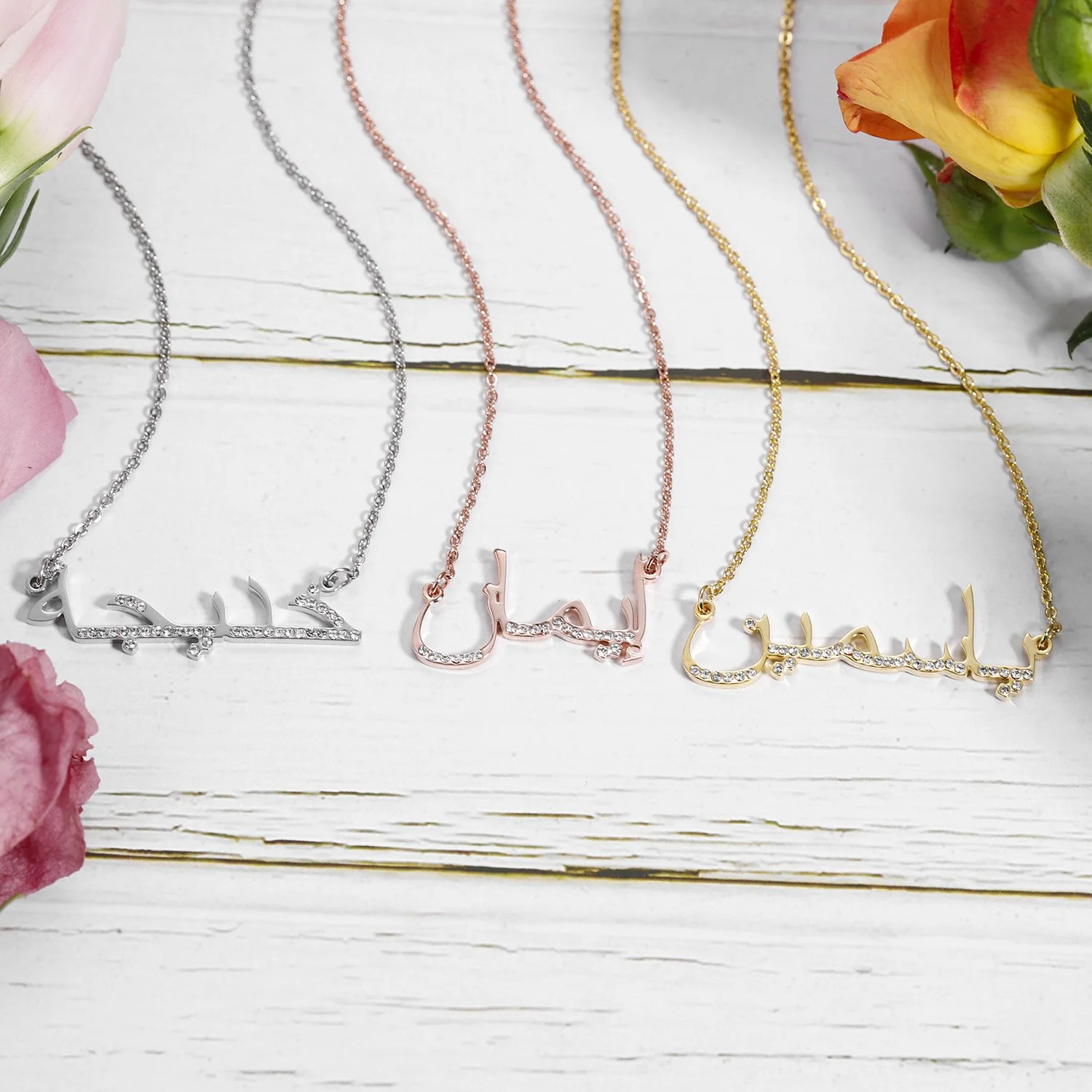 Crystal Arabic Custom Necklace - Image 4