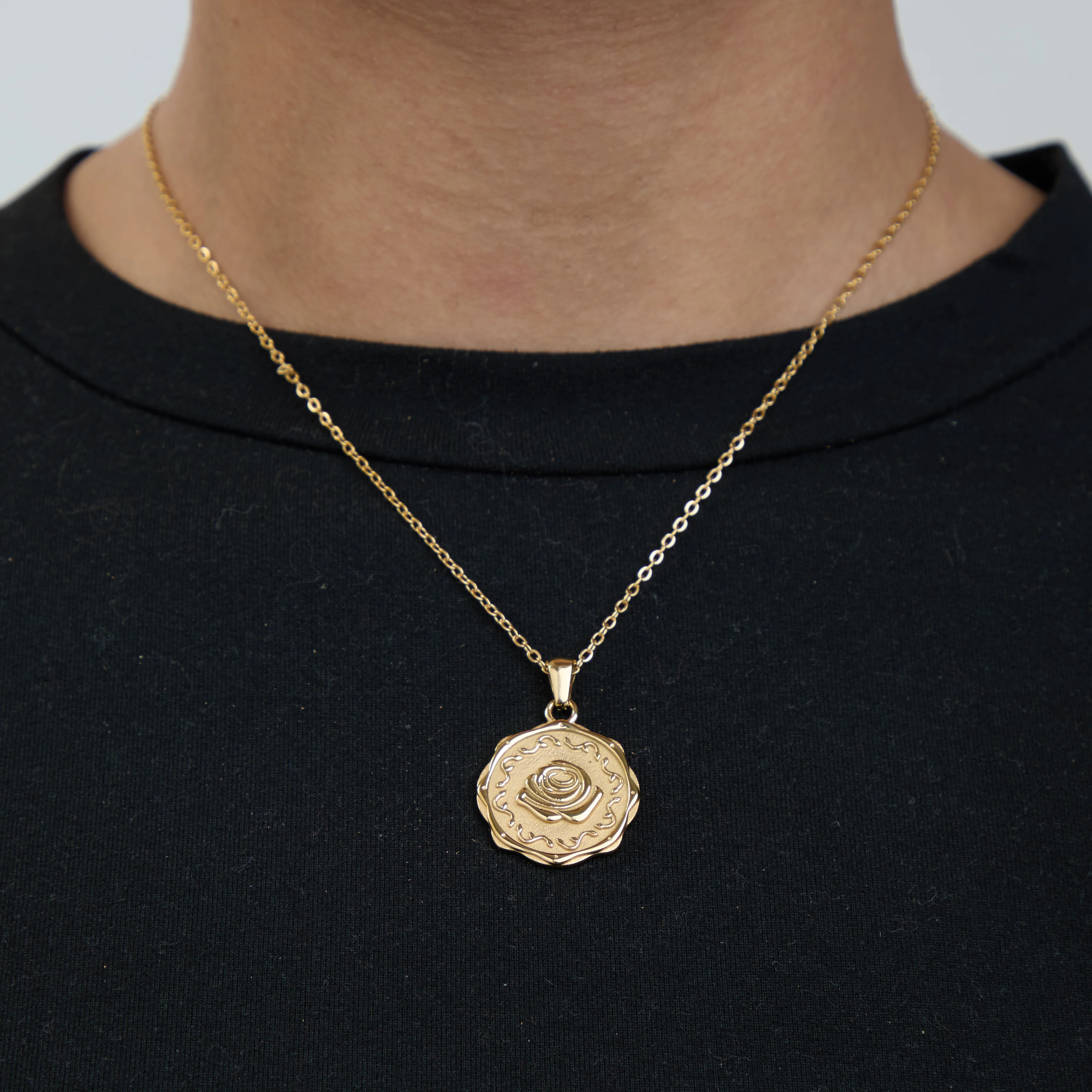 Rose Medallion Necklace