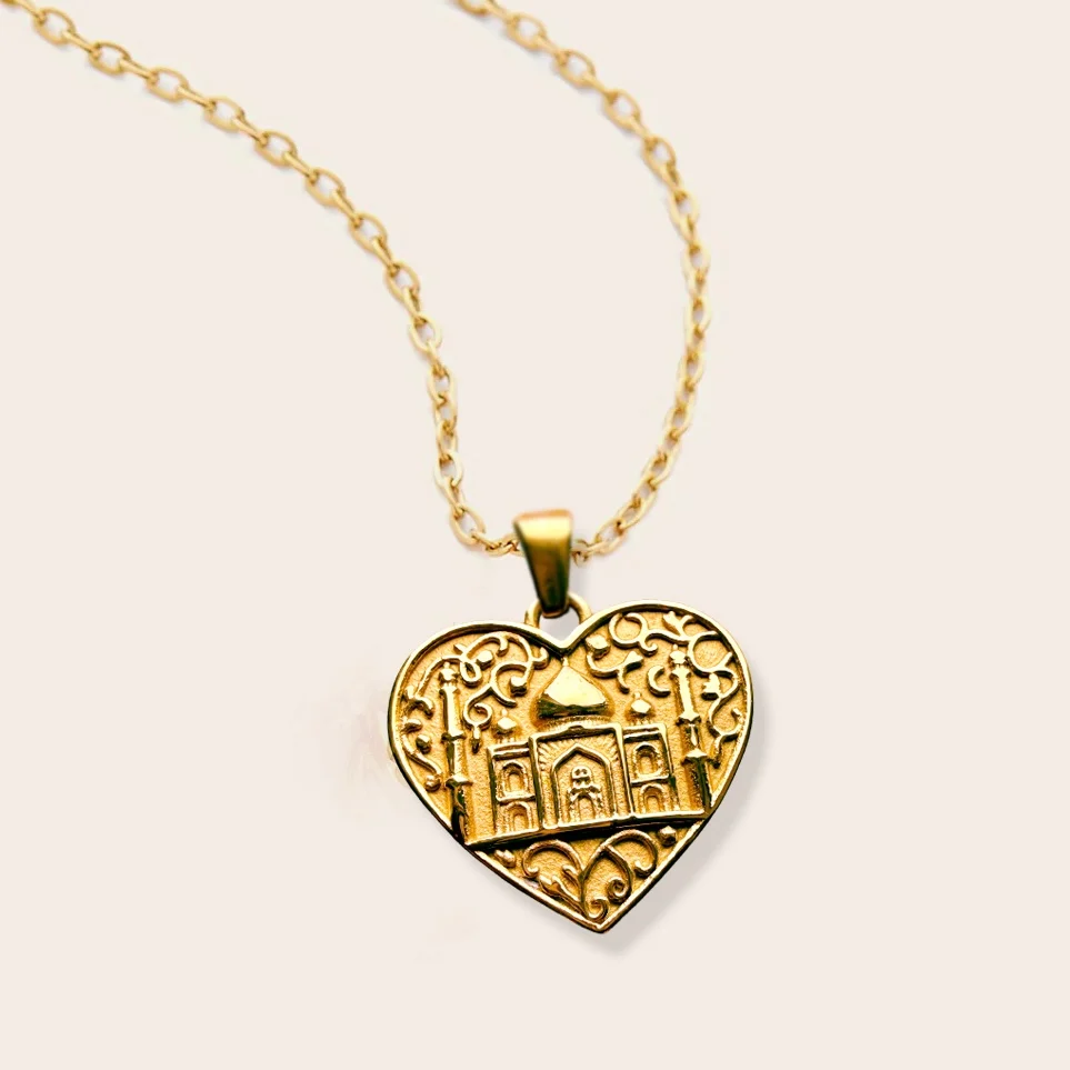 "Taj Mahal" Heart Necklace - Image 3